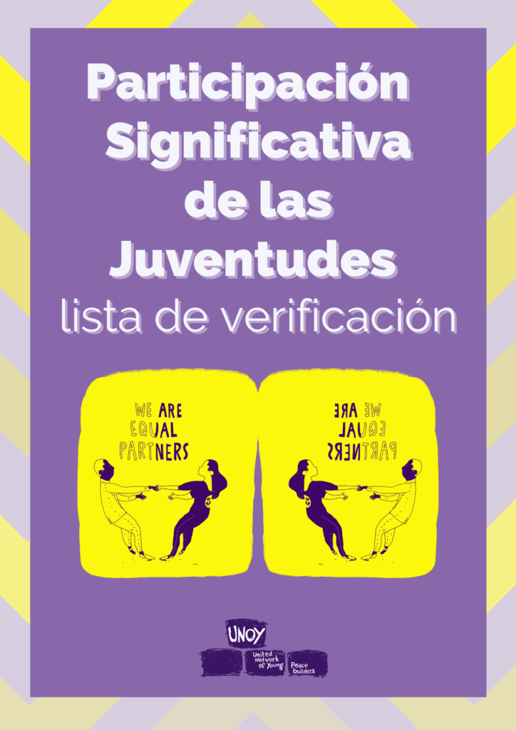 [Spanish] Checklist on Meaningful Youth Engagement cover